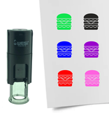 CombiCraft Stempel of Stempeltje van Extra Grote Hamburger 10mm rond