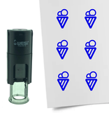 Stempel of Stempeltje van IJsje 10mm rond