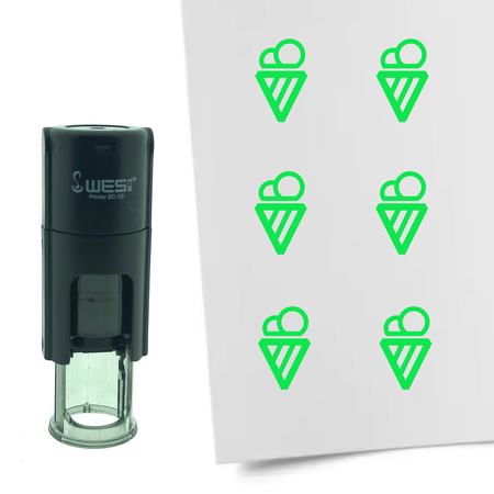 Stempel of Stempeltje van IJsje 10mm rond