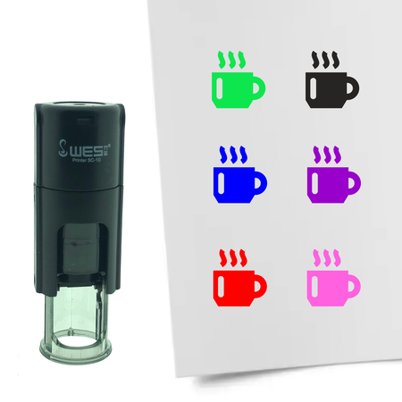 Stempel of Stempeltje van Koffiekop 10mm rond