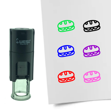 Stempel of Stempeltje van een Broodje of Pistoletje met 10mm rond