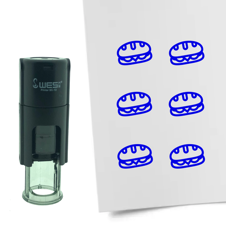 Stempel of Stempeltje van een Broodje of Pistoletje met 10mm rond