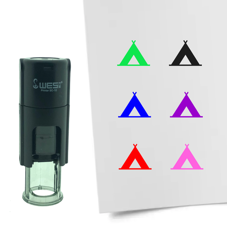 Stempel of Stempeltje van een Tent 10mm rond