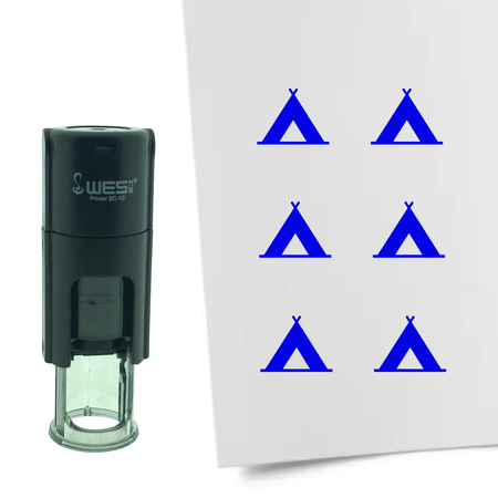 Stempel of Stempeltje van een Tent 10mm rond