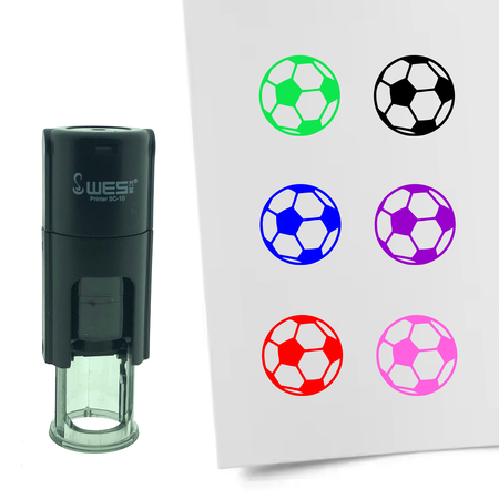 Stempel of Stempeltje van een Voetbal 10mm rond