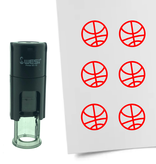 Stempel of Stempeltje van een Basketbal 10mm rond