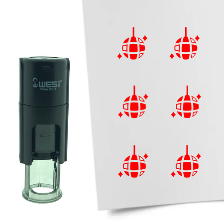 Stempel of Stempeltje van een Discobol 10mm rond