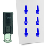 Stempel of Stempeltje van een Nagellak 10mm rond