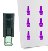 Stempel of Stempeltje van een Nagellak 10mm rond