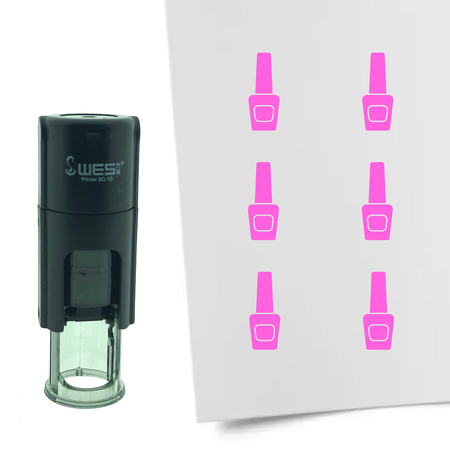 Stempel of Stempeltje van een Nagellak 10mm rond