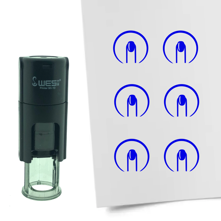 Stempel of Stempeltje van een Nagels 10mm rond