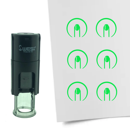 Stempel of Stempeltje van een Nagels 10mm rond