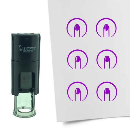 Stempel of Stempeltje van een Nagels 10mm rond
