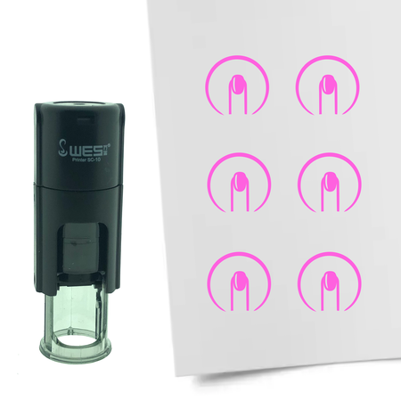 Stempel of Stempeltje van een Nagels 10mm rond