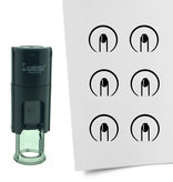 Stempel of Stempeltje van een Nagels 10mm rond