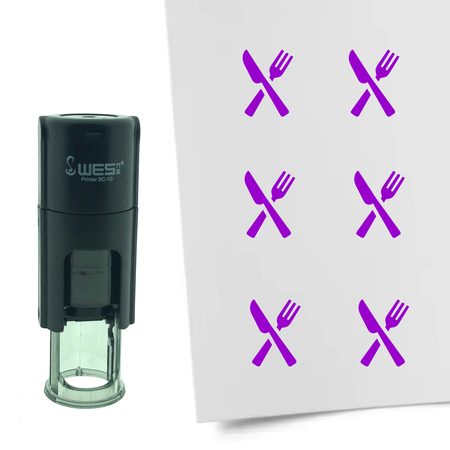 Stempel of Stempeltje van een Bestek 10mm rond