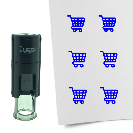 Stempel of Stempeltje van een Winkelwagen 10mm rond