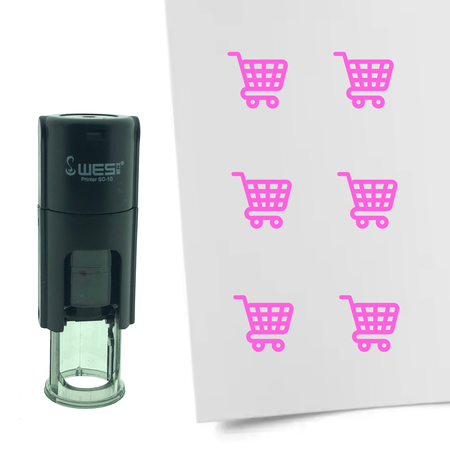 Stempel of Stempeltje van een Winkelwagen 10mm rond