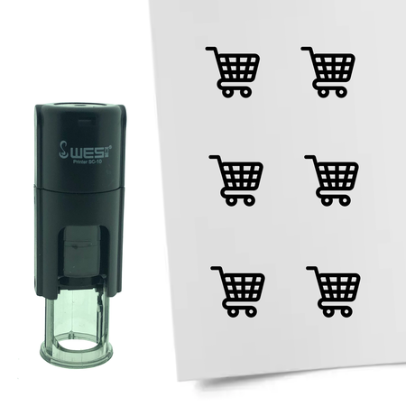 Stempel of Stempeltje van een Winkelwagen 10mm rond