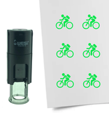 CombiCraft Stempel of Stempeltje van een Fiets 10mm rond