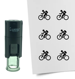 CombiCraft Stempel of Stempeltje van een Fiets 10mm rond