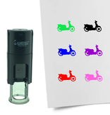 CombiCraft Stempel of Stempeltje van een Scooter 10mm rond