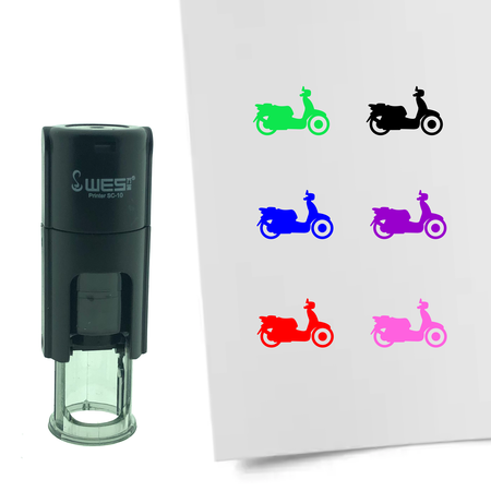 Stempel of Stempeltje van een Scooter 10mm rond