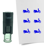 Stempel of Stempeltje van een Scooter 10mm rond