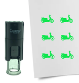 Stempel of Stempeltje van een Scooter 10mm rond