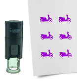 Stempel of Stempeltje van een Scooter 10mm rond