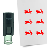 CombiCraft Stempel of Stempeltje van een Scooter 10mm rond