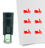 Stempel of Stempeltje van een Scooter 10mm rond