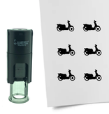 CombiCraft Stempel of Stempeltje van een Scooter 10mm rond