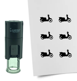 Stempel of Stempeltje van een Scooter 10mm rond