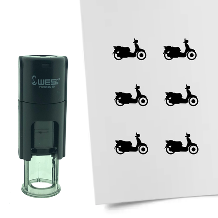 Stempel of Stempeltje van een Scooter 10mm rond