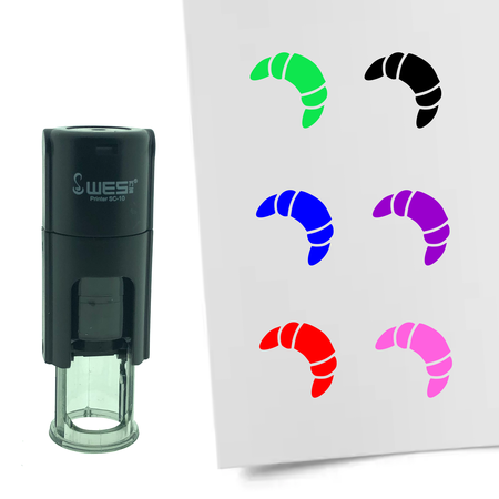 Stempel of Stempeltje van een Croissant 10mm rond