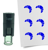 Stempel of Stempeltje van een Croissant 10mm rond