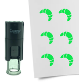 Stempel of Stempeltje van een Croissant 10mm rond