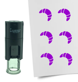 Stempel of Stempeltje van een Croissant 10mm rond