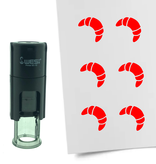 Stempel of Stempeltje van een Croissant 10mm rond
