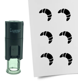 Stempel of Stempeltje van een Croissant 10mm rond