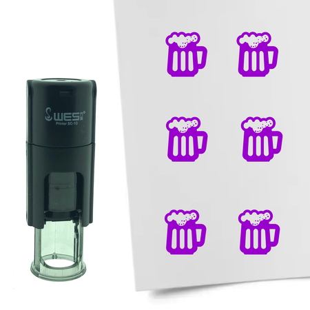 Stempel of Stempeltje van een Bier 10mm rond