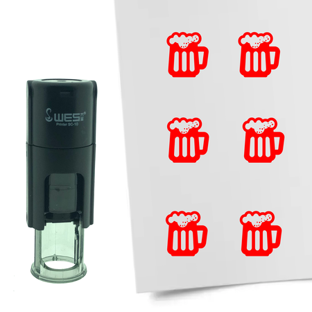 Stempel of Stempeltje van een Bier 10mm rond