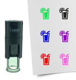 Stempel of Stempeltje van een Cocktail 10mm rond