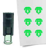 Stempel of Stempeltje van een Hond 10mm rond