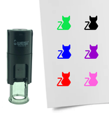 Stempel of Stempeltje van een Kat 10mm rond