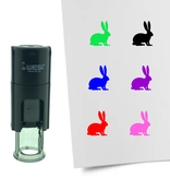 Stempel of Stempeltje van een Konijn 10mm rond