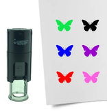 Stempel of Stempeltje van een Vlinder 10mm rond