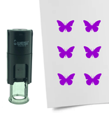 Stempel of Stempeltje van een Vlinder 10mm rond