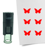 Stempel of Stempeltje van een Vlinder 10mm rond